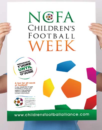 National Children's Football Alliance Children's Footaball Week poster