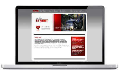 Design 4 Charities website.
