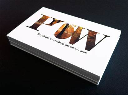 PCW business card.