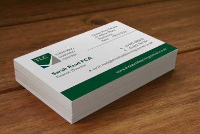Threshold Learning Centres business cards.