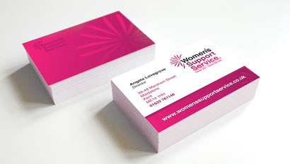 Womens Support Services Business Cards